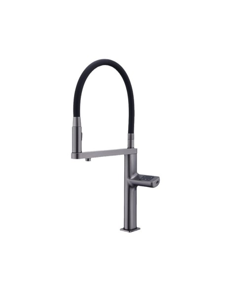 Intelligent touch sensing all copper hot and cold kitchen clean faucet